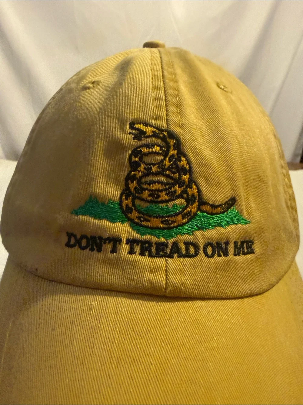 Adams Yellow Kids Embroidered Snake Cap